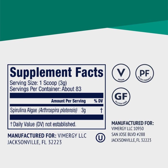 Vimergy Spirulina Pulver 03