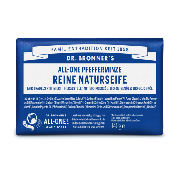 Dr Bronner Peppermint Natural Soap_Bar
