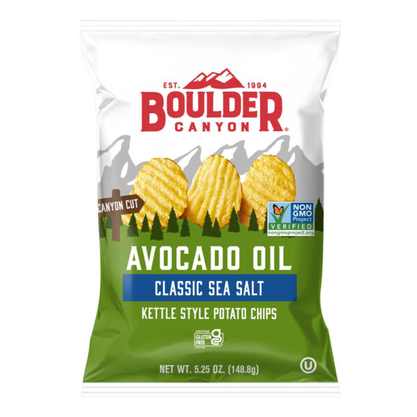 Bouldercanyon_Avocado Oil Classic Sea Salt Classic Gromper Chips