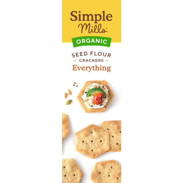 Simple Mills Everything Organic sēklu miltu krekeri
