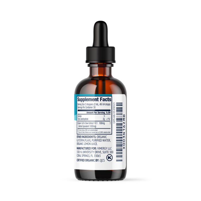 Vimergy Liquids 2023 60mL TrialSize CATS CLAW Mock Right