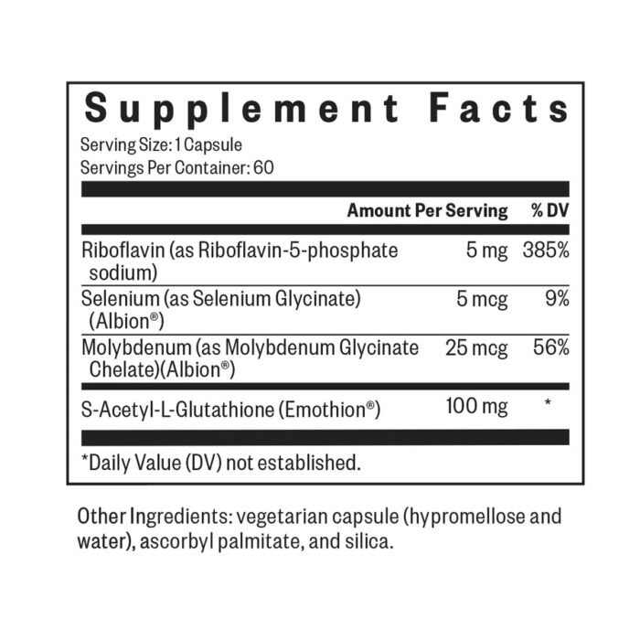 Seeking Health Glutathione with Cofactors 2