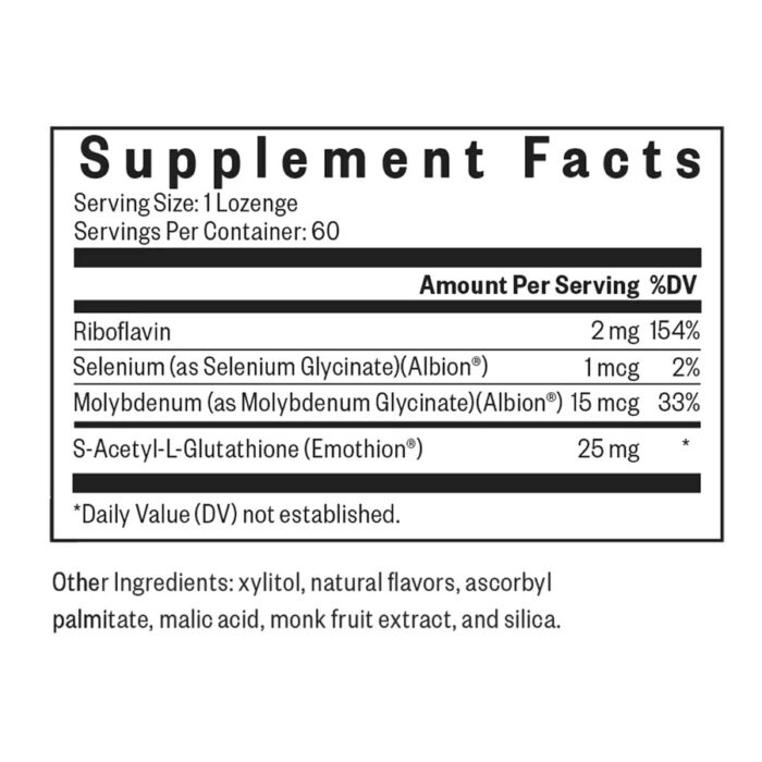 Seeking Health Glutathione with Cofactors Lozenge 2
