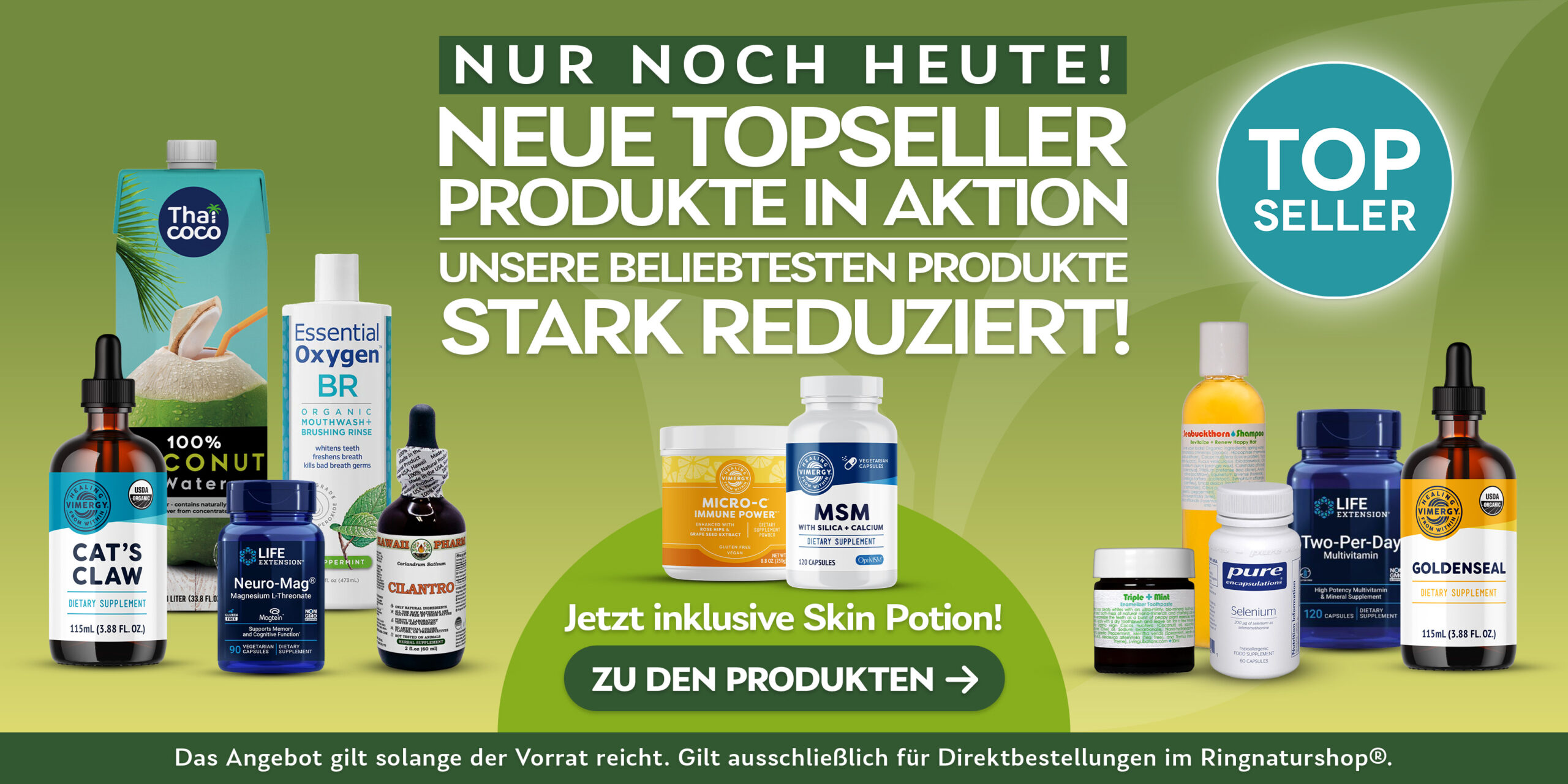 Topseller Aktion 2026 + Skin Potion Slider Desktop HEUTE