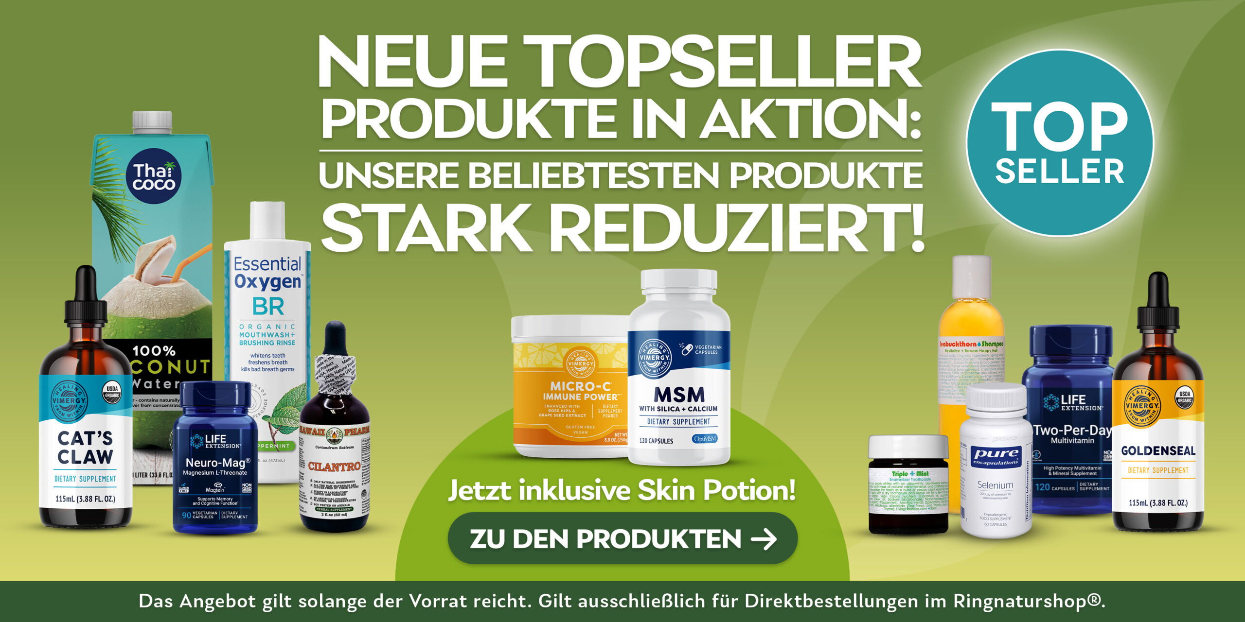 Topseller Aktion 2026 + Skin Potion Slider Desktop