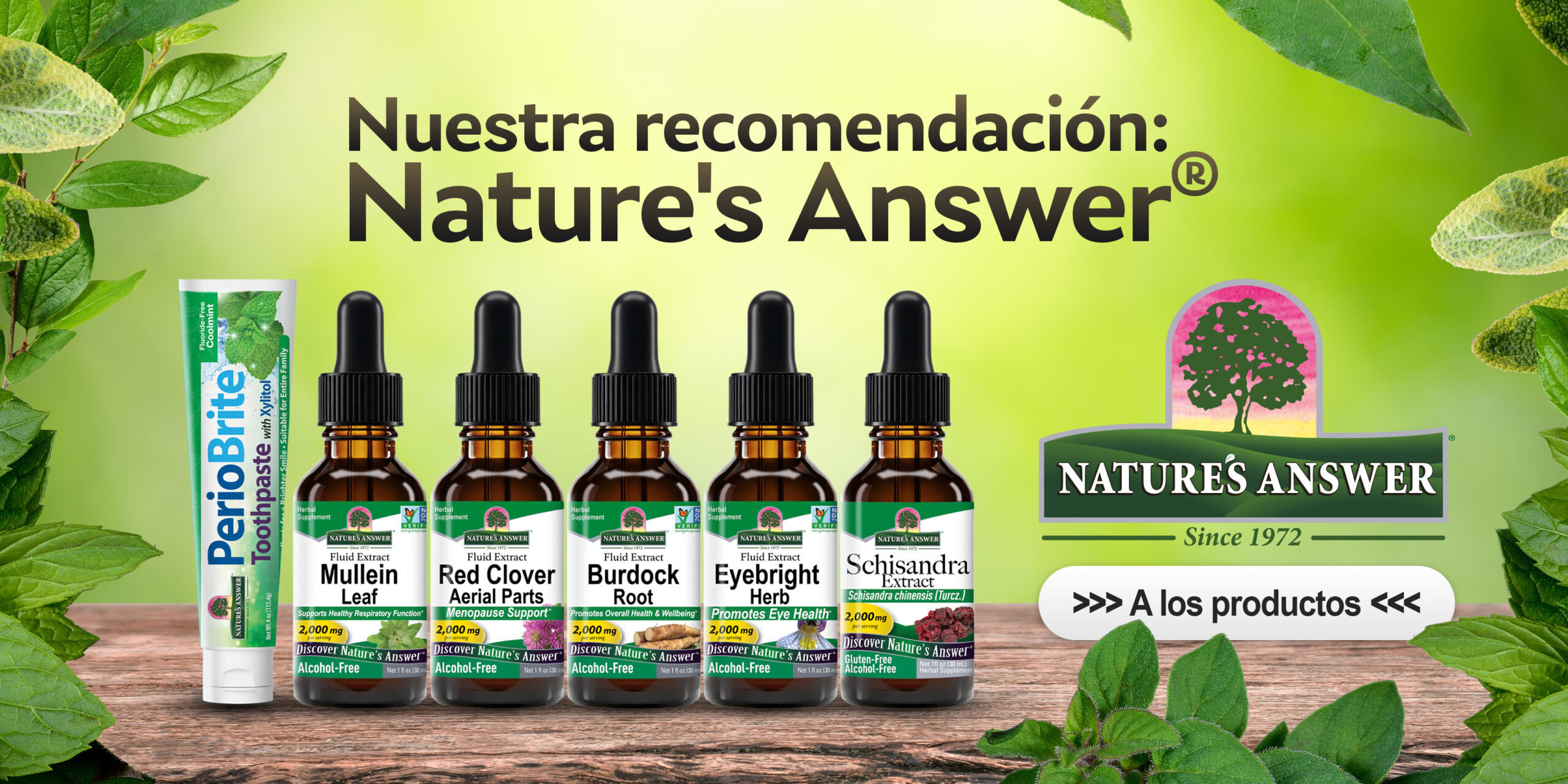 Versión final del control deslizante de Nature's Answer para escritorio