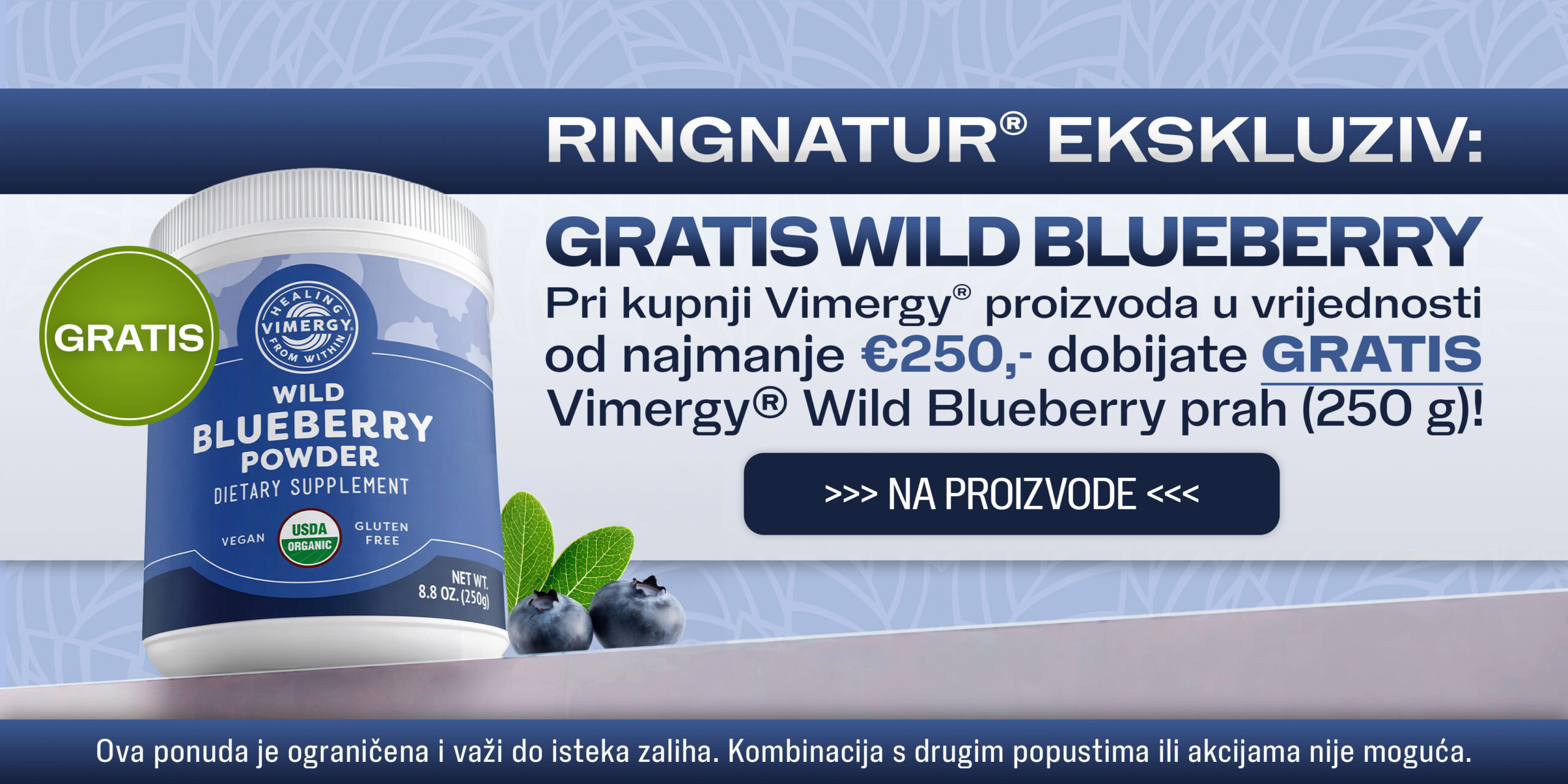 Promocija divljih borovnica 2026. Slider za radnu površinu
