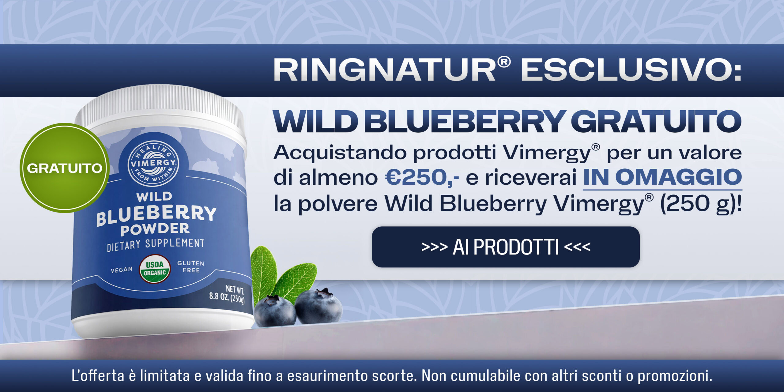 Promozione mirtilli selvatici 2026 - Slider desktop