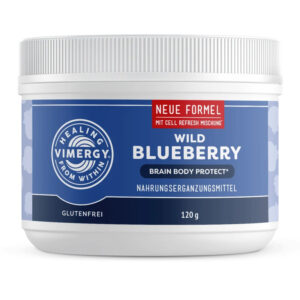Reisegröße Vimergy® Wildheidelbeeren Pulver, Wild Blueberry - 120 g